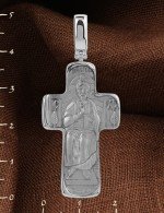 Крест из белого золота