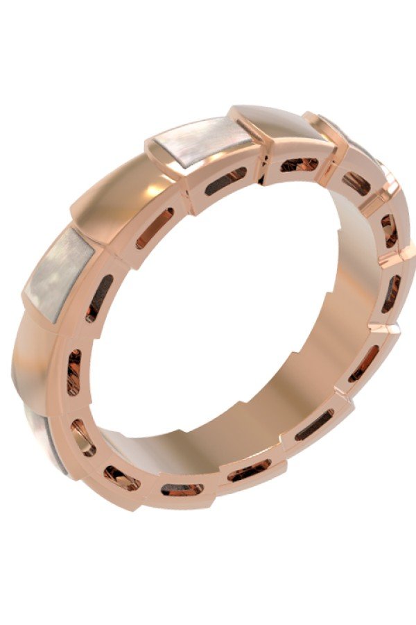 Кольцо из золота c перламутром