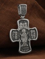 Крест из белого золота