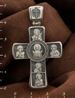 Крест из белого золота