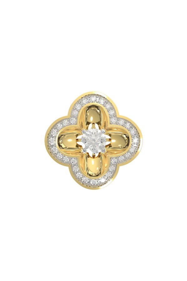 Подвеска из лимонного золота c бриллиантами