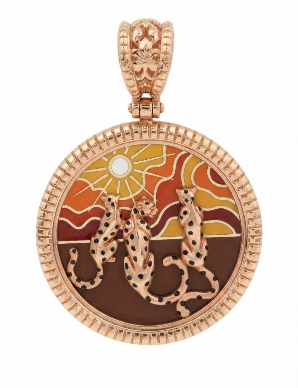 Подвеска из золота c эмалью