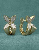 Серьги из лимонного золота