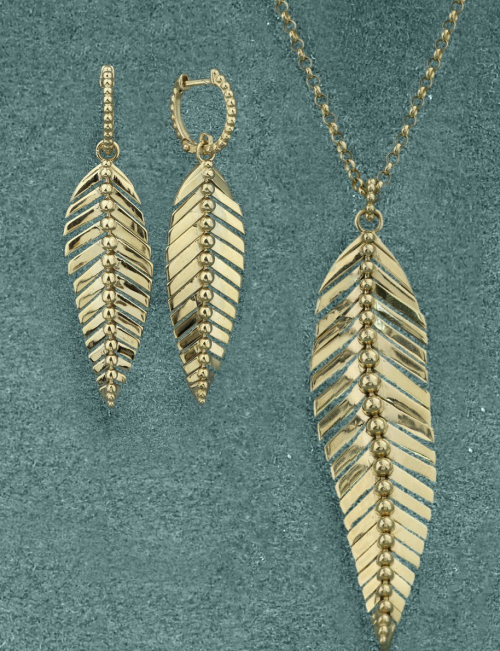 Серьги из лимонного золота