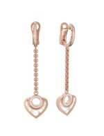 Серьги из золота c бриллиантами и перламутром