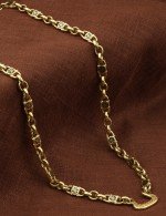 Цепь из лимонного золота c эмалью