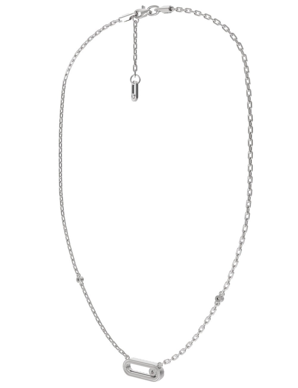 Колье из белого золота c бриллиантами