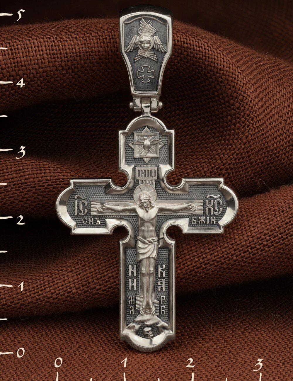 Крест из белого золота