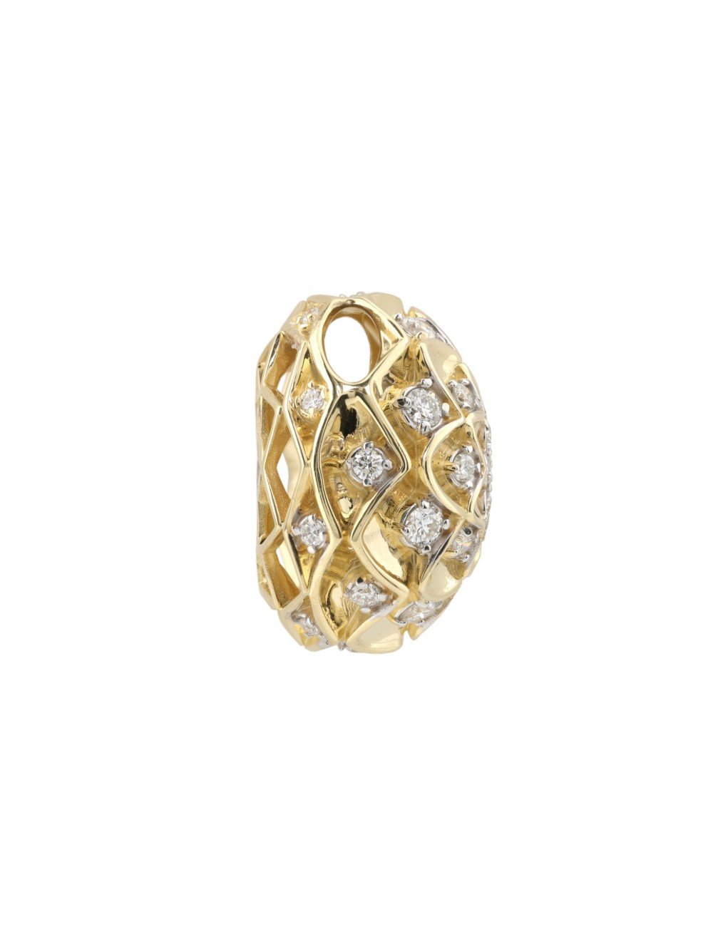 Подвеска из лимонного золота c бриллиантами