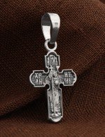 Крест из белого золота