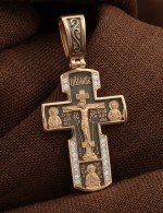 Крест из золота c бриллиантами