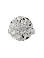 Кольцо из белого золота c бриллиантами