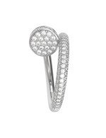 Кольцо из белого золота c бриллиантами