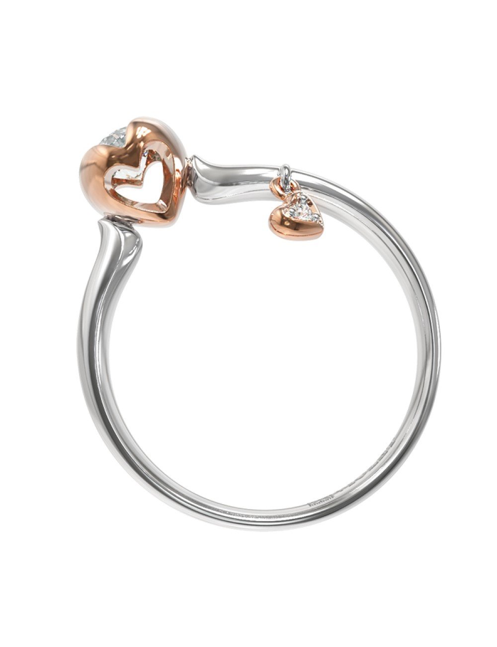 Кольцо из белого золота c бриллиантами