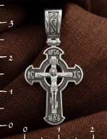 Крест из белого золота