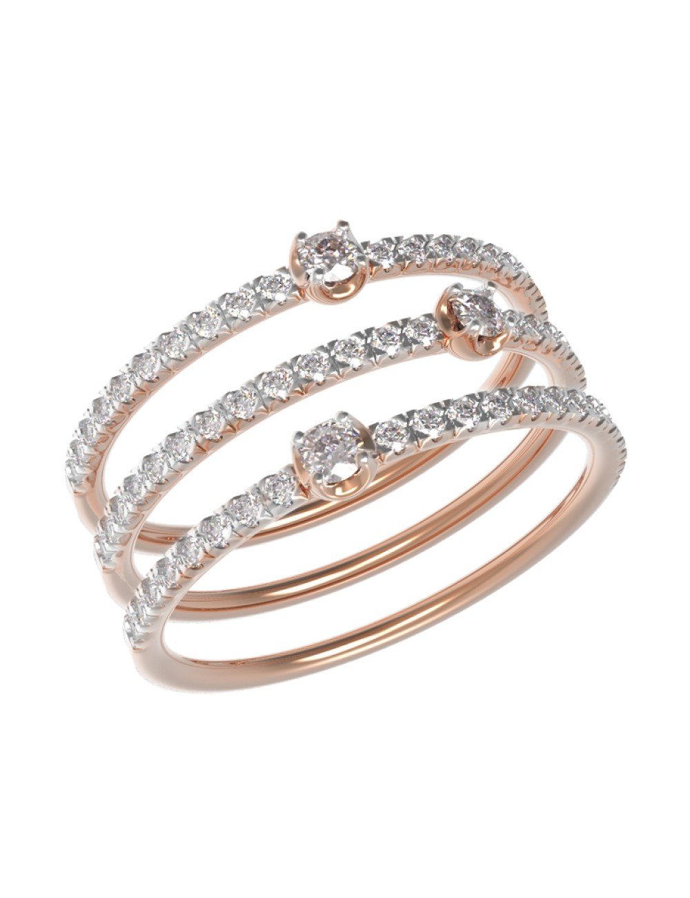 Кольцо из золота c бриллиантами