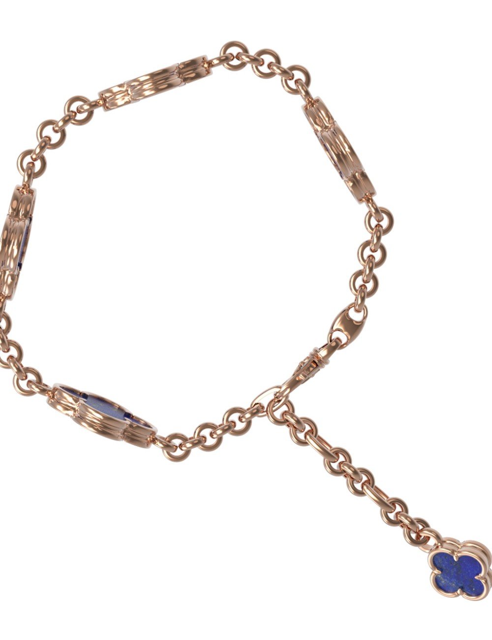 Браслет из золота c лазуритом