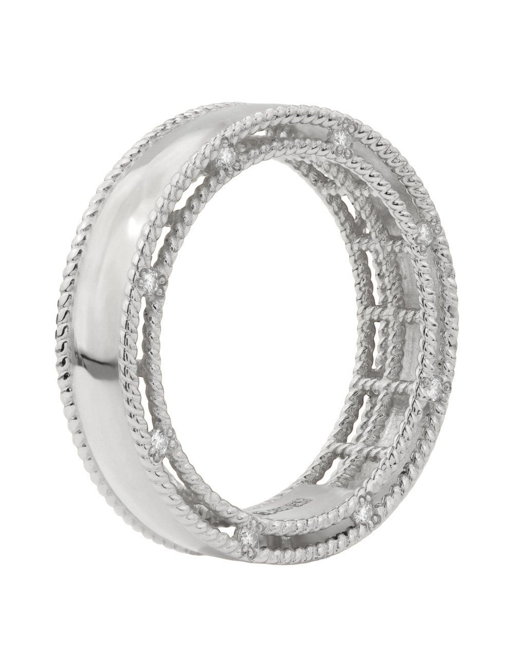 Кольцо из белого золота c бриллиантами