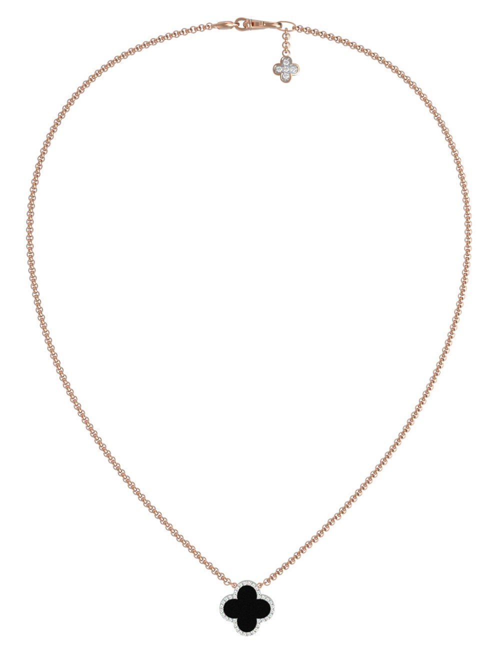 Колье из золота c бриллиантами и ониксом