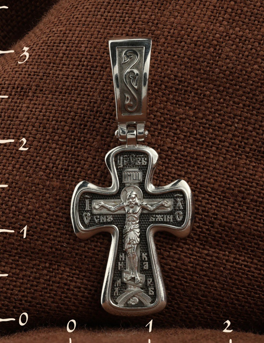 Крест из белого золота