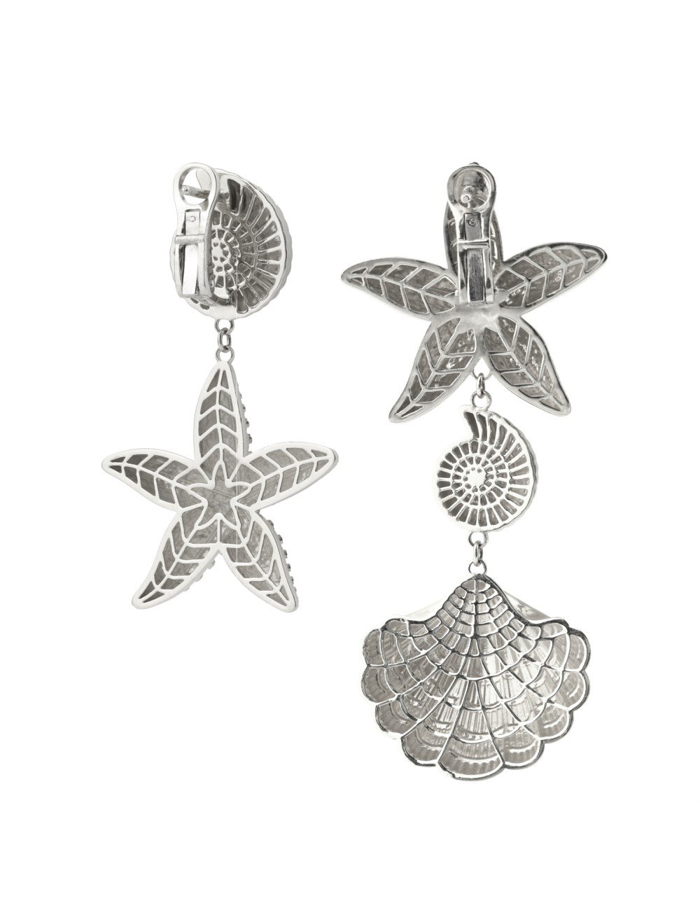 Серьги из белого золота