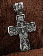 Крест из белого золота