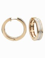 Серьги из золота c рубином