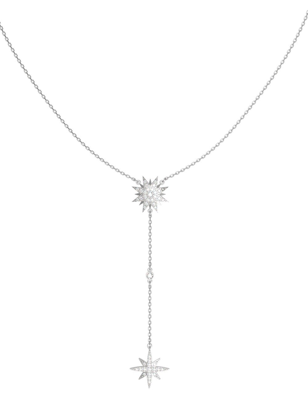 Колье из белого золота c бриллиантами