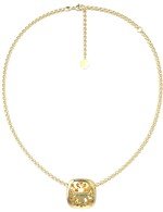 Колье из лимонного золота c бриллиантами и малахитом