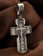 Крест из белого золота