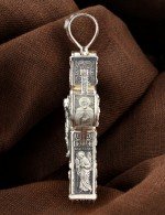 Крест из серебра 925 пробы c эбеновым деревом