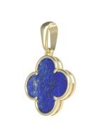 Подвеска из лимонного золота c лазуритом