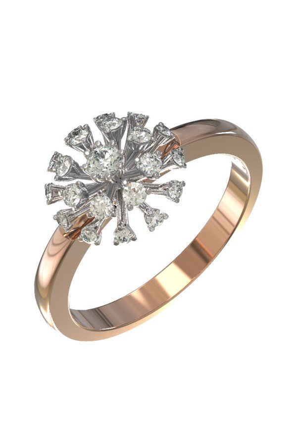 Кольцо из золота c бриллиантами