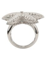 Кольцо из белого золота c рубином