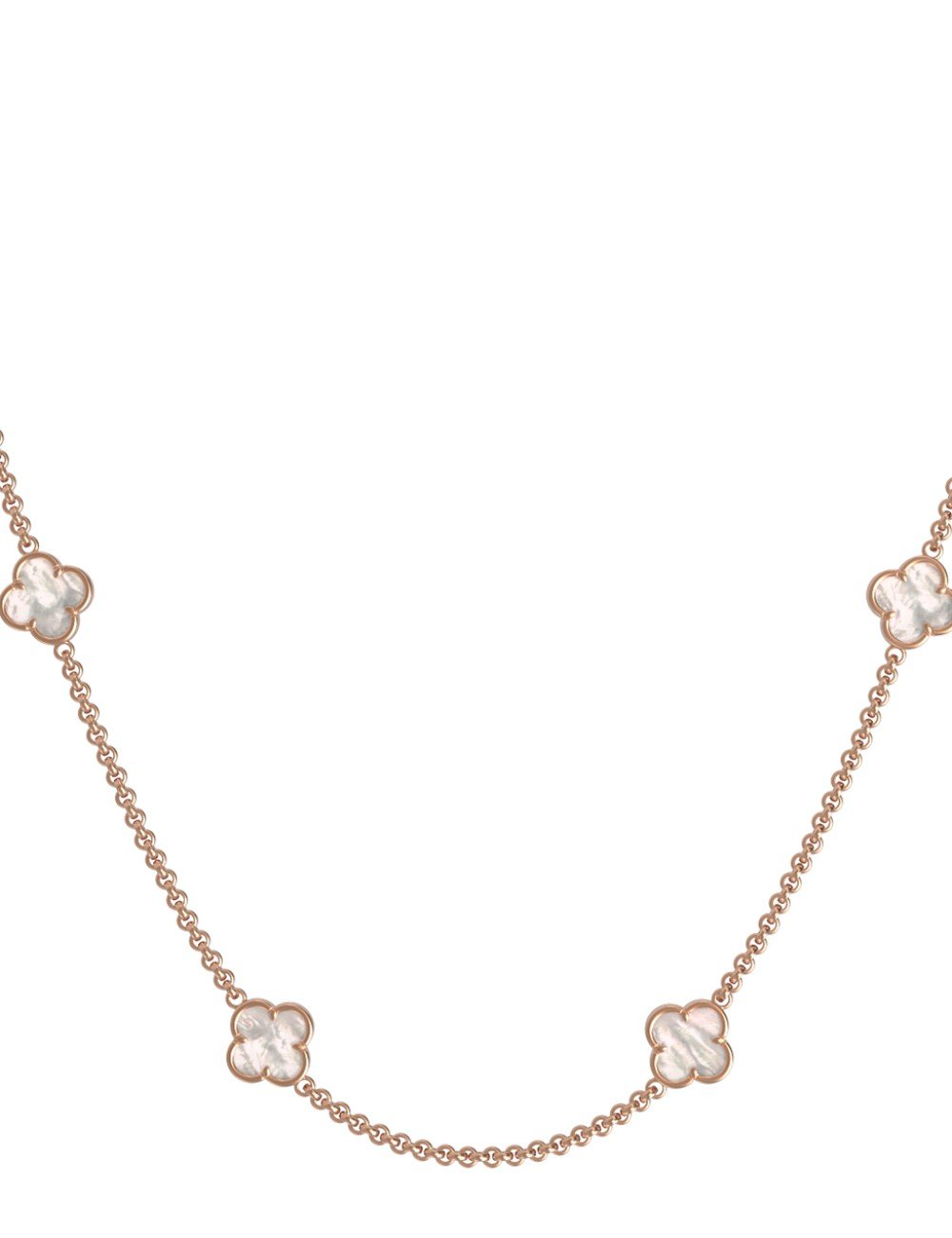 Колье из золота c перламутром