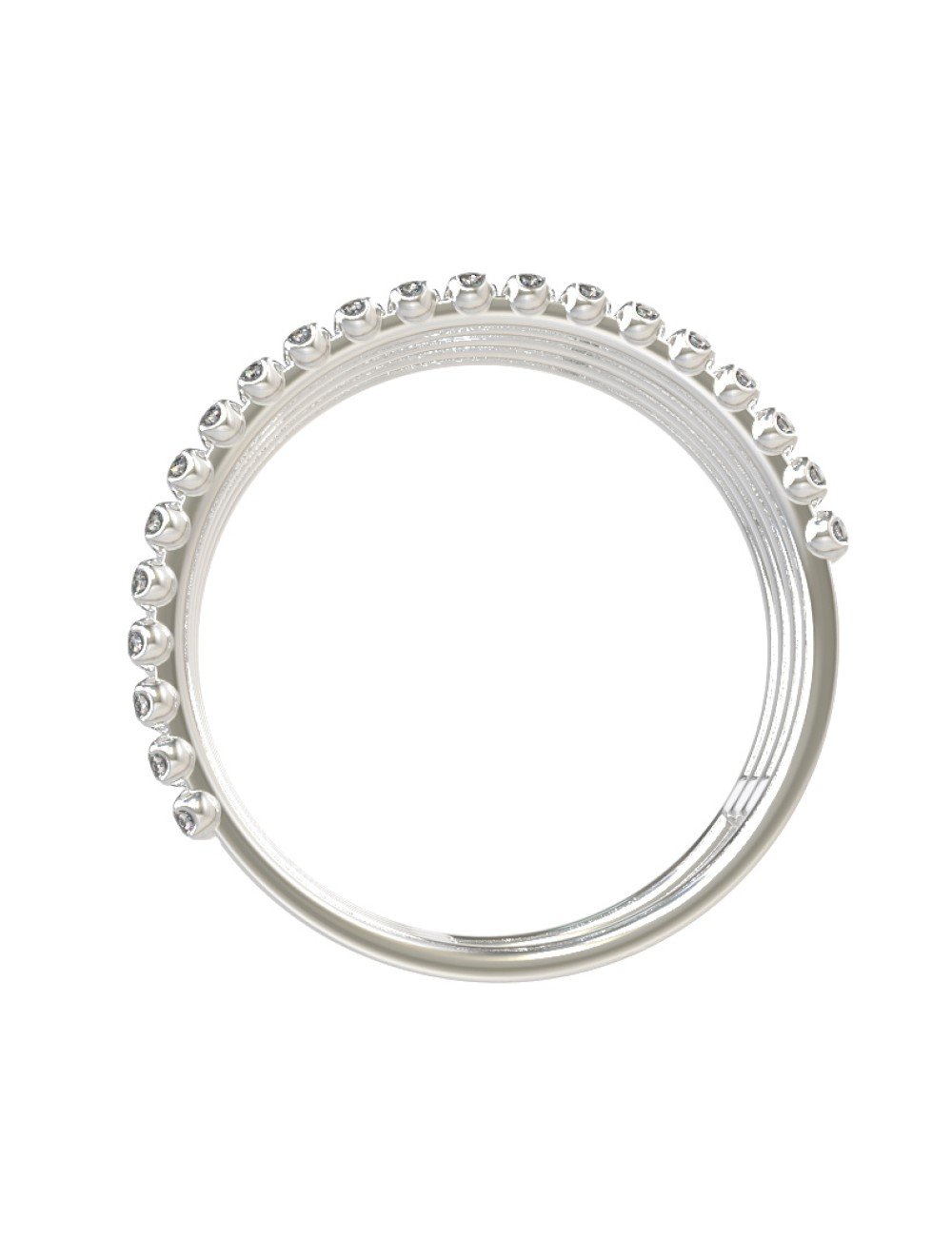 Кольцо из белого золота c бриллиантами