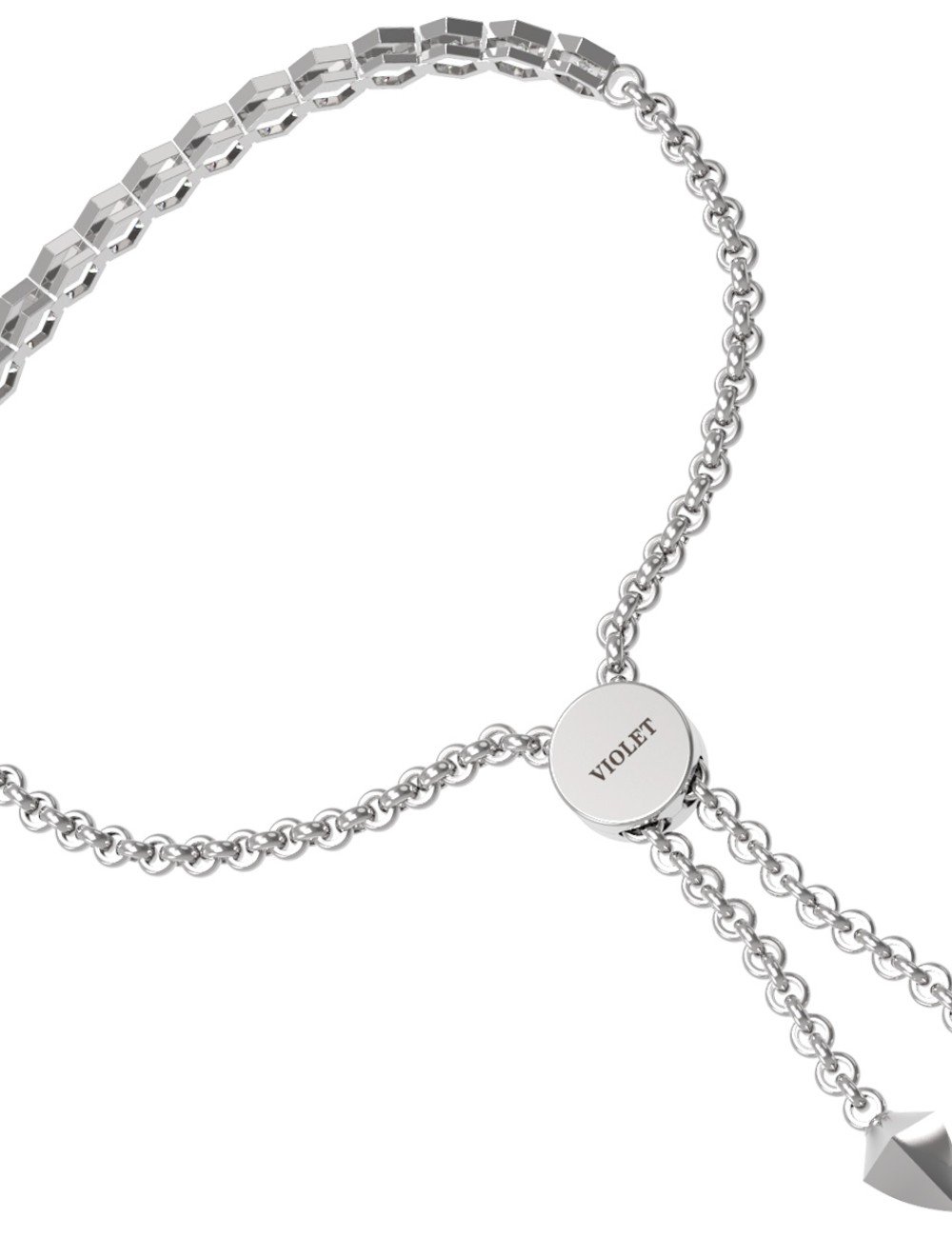 Браслет из белого золота c бриллиантами