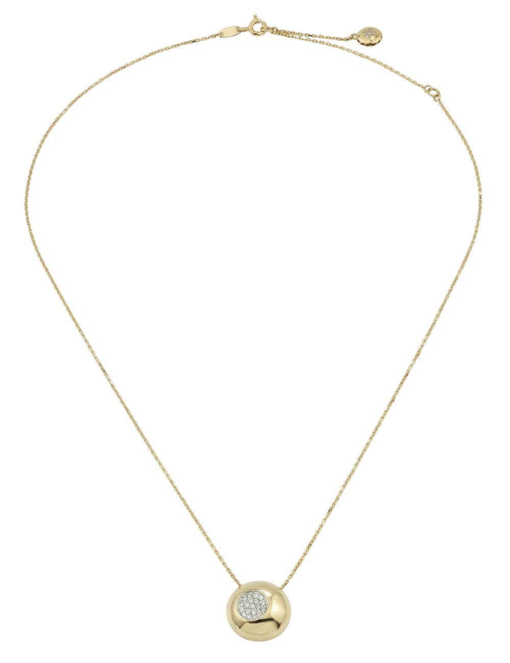 Колье из лимонного золота c бриллиантами