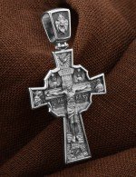 Крест из белого золота