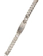 Браслет из серебра и золота c рубином