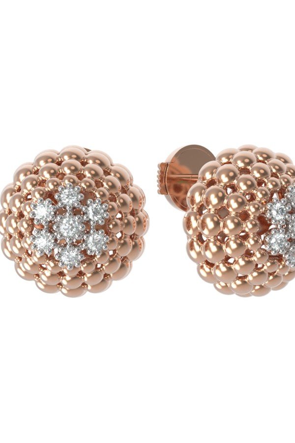 Серьги из золота c бриллиантами