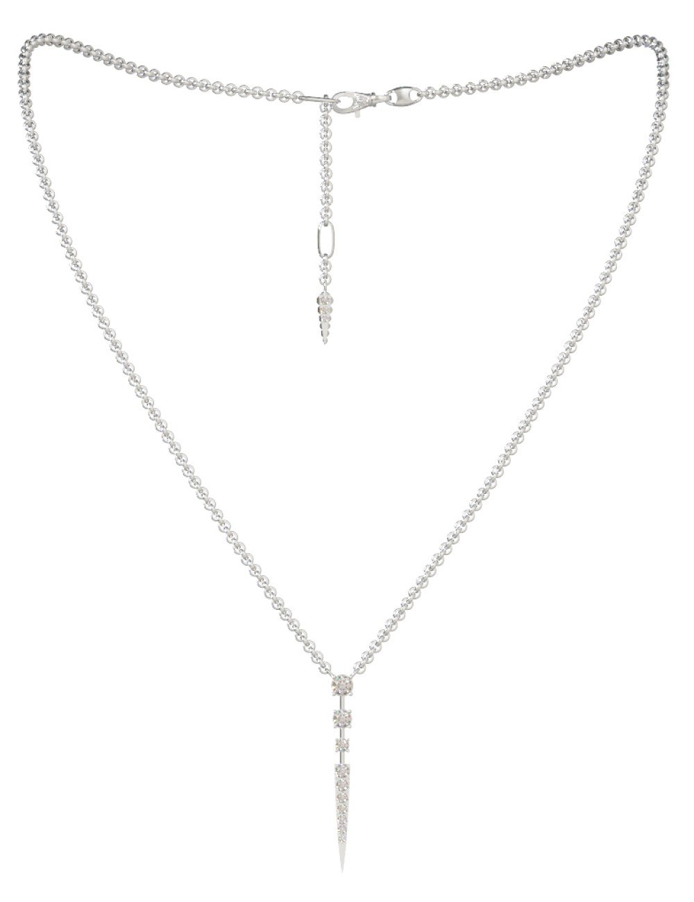 Колье из белого золота c бриллиантами