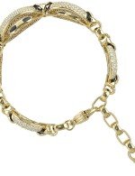 Браслет из лимонного золота c бриллиантами и ониксом