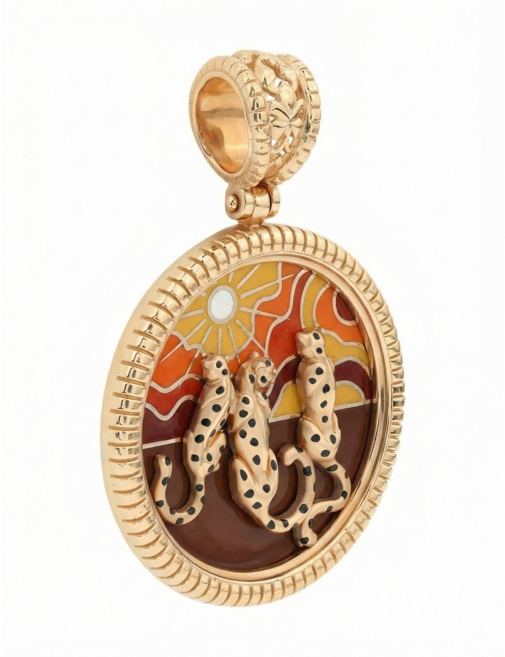 Подвеска из золота c эмалью