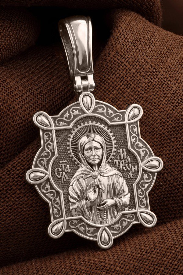 Образок из белого золота 585 пробы