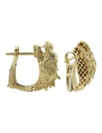 Серьги из лимонного золота c бриллиантами