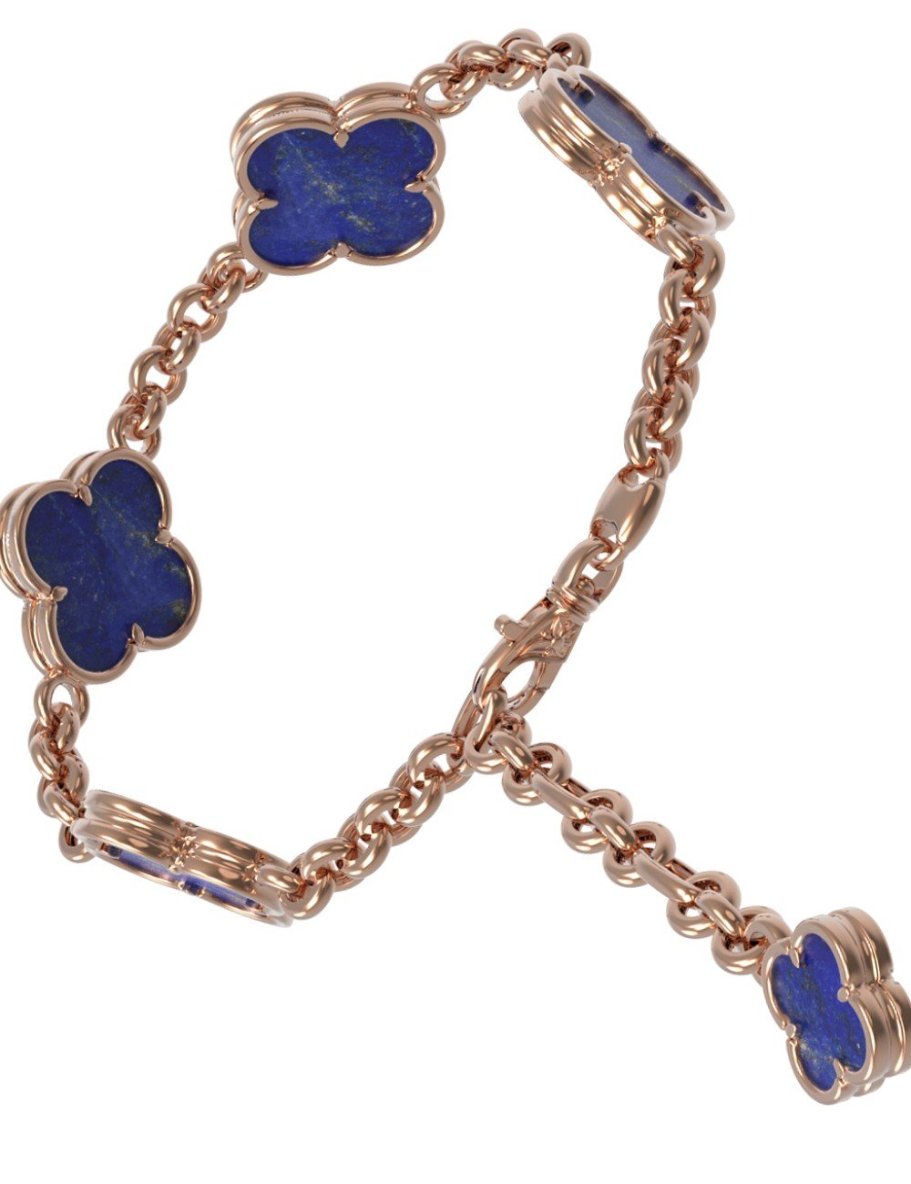 Браслет из золота c лазуритом