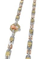 Цепь из белого золота