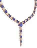 Колье из золота c бриллиантами и лазуритом