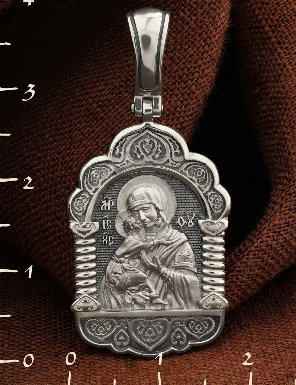 Образок из белого золота